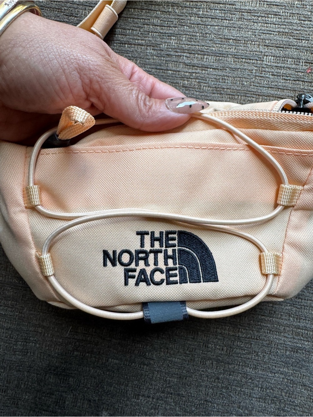 The North Face Peach Waist/Crossbody Pack with Black Logo